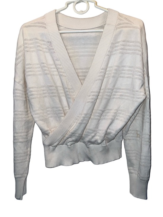 Philanthropy Sweaters - Philanthropy Crossover V-Neck, Cotton/Cashmere Sweater, (0013)